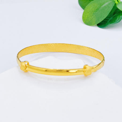 【限时克减128元】足金999.9 实心推拉牛鼻手镯龙凤推拉手镯(SZ00992)（预售产品下单后不退款不退货不换货不补差价 商品图2