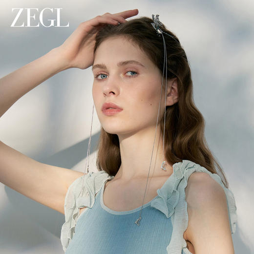 ZEGL设计师精灵之舞流苏蝴蝶发夹边夹侧边发卡女2024新款头饰发饰 商品图2