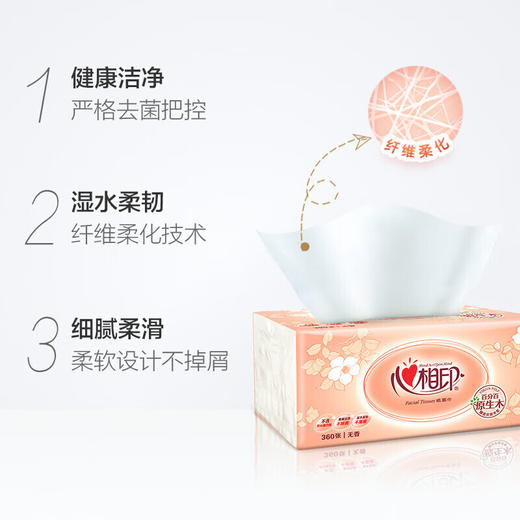 心相印  金装经典系列24包100抽3层塑装纸面巾  DT55100 商品图1