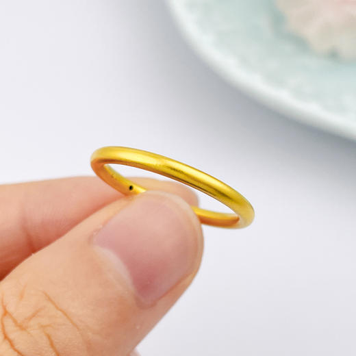 【限时克减150元】足金 3D硬金空心固口光圈素圈圈戒(V3DJZ00004)（预售产品下单后不退款不退货不换货不补差价）（预售产品下单后不退款不退货不换货不补差价） 商品图2