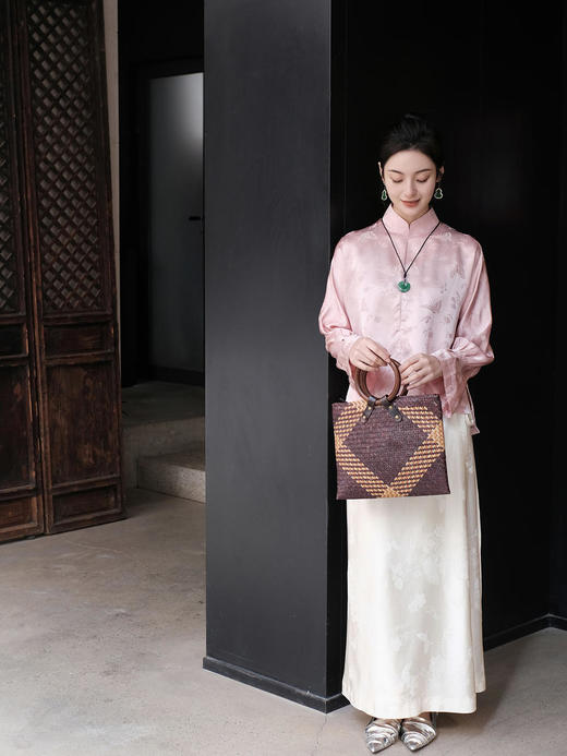 盛唐牡丹 |蝶恋花真丝女上衣 商品图6