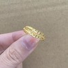 【限时克减150元元】足金999.99 五9黄金镂空仿钻活口女戒(AFWJ010JZ00005)（预售产品下单后不退款不退货不换货不补差价（预售产品下单后不退款不退货不换货不补差价 商品缩略图2