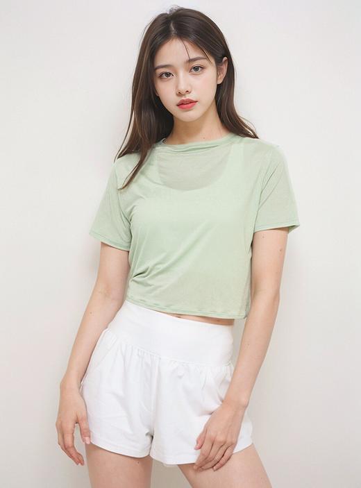 哈瓦塔小凉风侧面打结清凉感春季罩衫H340110 商品图8