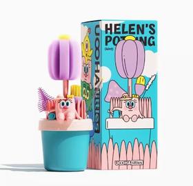 uooha越养越大的盆栽饮具清洁套装（4合1）-紫花