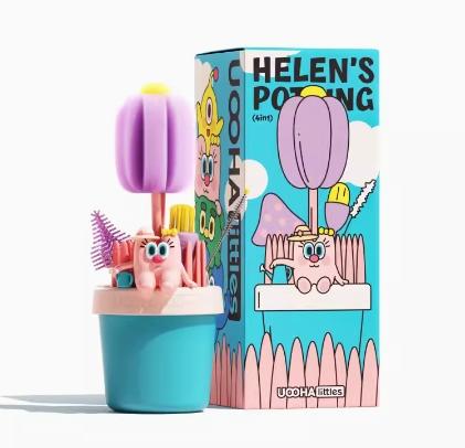 uooha越养越大的盆栽饮具清洁套装（4合1）-紫花 商品图0