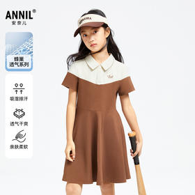 女童短袖连衣裙夏新款安奈儿童装EG423085