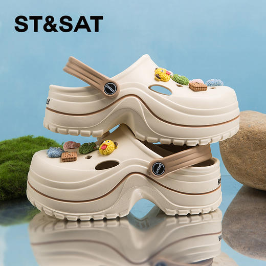 星期六户外休闲厚底洞洞鞋SSC211026S 商品图1