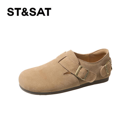 星期六复古百搭绒面全包勃肯鞋SSC111022I 商品图7