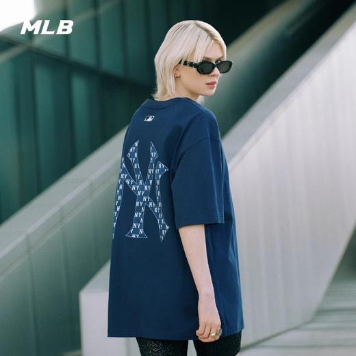 MLB男女情侣复古老花短袖大logo运动休闲T恤24春季新款 3ATSM0343 商品图10