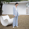 IWY/蓝色西装套装宽松版休闲西服外套百搭韩版炸街御姐风英伦风两件套C13519+P33519 商品缩略图3