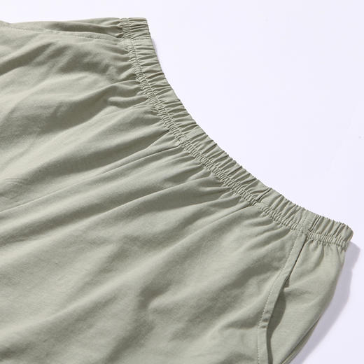 都市丽人生活家居春夏睡衣女32支CVC单面家居服薄款短袖短裤女士棉质套装LH42B6 商品图5