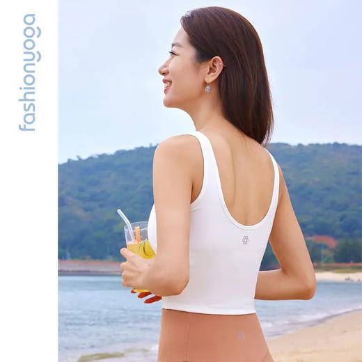 凡圣瑜伽圆领纽扣基础背心 FY14227 商品图3