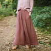 绽放100朵/2024新款色织亚麻天然褶皱感宽松遮肉显瘦武士裤 商品缩略图0