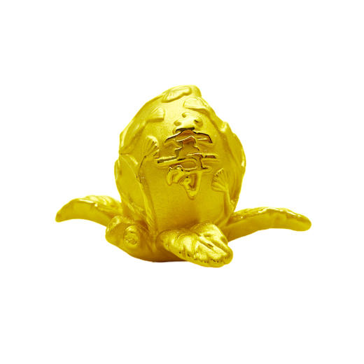 【限时克减150元】足金999 3D硬金寿桃摆件（送精美礼盒）（约长50*宽50*高55mm）(AD3DBJ00082)（预售产品下单后不退款不退货不换货不补差价） 商品图2