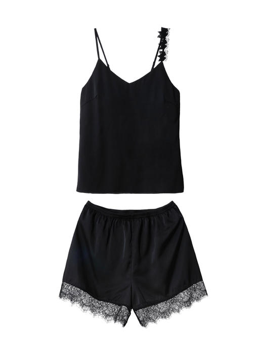 【满2件/99元】【秀黛】女带杯垫丝质吊带套装女士夏季吊带睡衣H2551056T【门店同款】【如遇缺货自动退款，介意勿拍】 商品图2