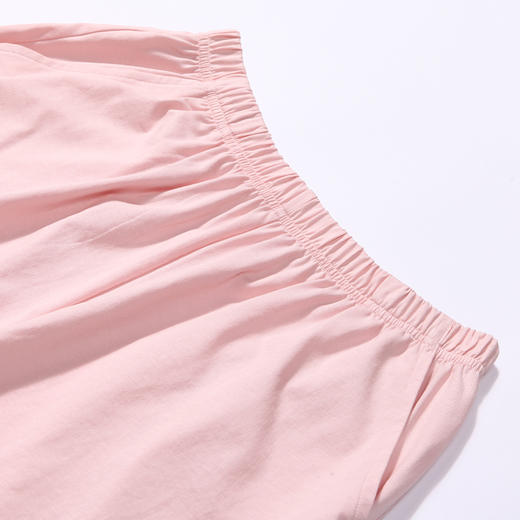 都市丽人亲情蜜语舒适外出春夏睡衣女32支CVC单面家居服薄款短袖短裤女士棉质套装LH40A8 商品图8