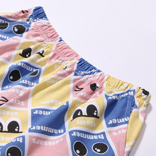 都市丽人亲情蜜语眯雅佳生活家居春夏睡衣男女童32支纯棉单面家居服薄款短袖短裤童装棉质套装JH49A2 商品图11