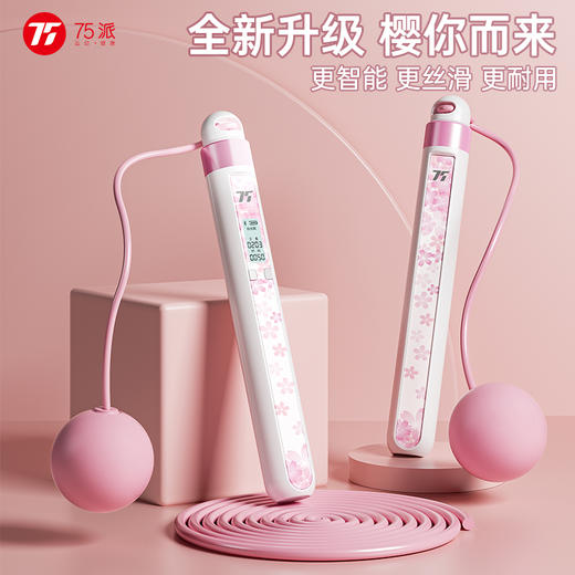 75派双轴承智能跳绳T20L 专有APP成人儿童健身燃脂蓝牙计数中考训练手并语音播报 商品图0