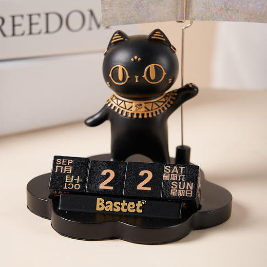 大英博物馆官方盖亚·安德森猫日历便签夹小摆件创意礼物可爱卡通 商品图4