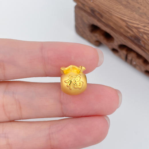 【限时7.5折】【定价黄金】足金 #福袋 3D硬金福袋手串配件(V3DSC00351)预售产品下单后不退款不退货不换货不补差价 商品图2