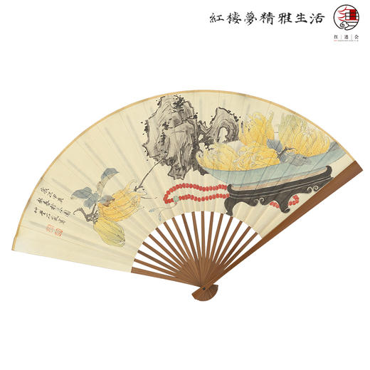 《红楼梦》艺术扇系列—周鹏作品 商品图0