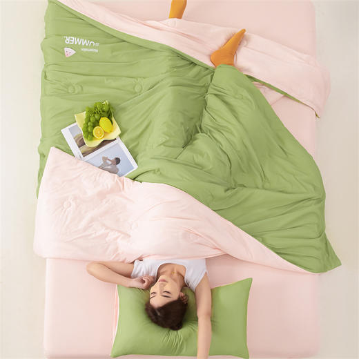 西瓜冻冻夏凉被【2025新款 夏季可裸睡凉感冰丝被子】冰淇淋空调被 夏天可机洗  夏天必备 商品图2