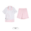 都市丽人生活家居春夏睡衣女冰雪丝印花家居服薄款短袖短裤女士丝质套装LH41D7 商品缩略图14