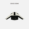 COCO ZONE202撞色拼接连帽时尚外套气质通勤拉链上衣CC2A0392 商品缩略图1