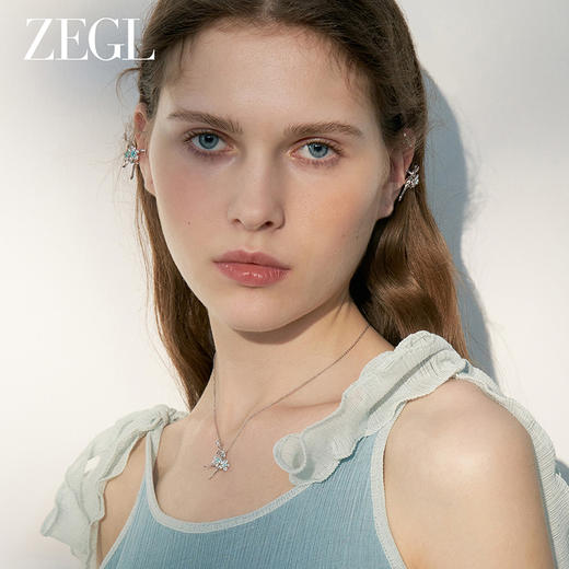 ZEGL设计师精灵之舞系列925银项链女款2024新款小众锁骨链首饰品 商品图1