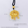 【限时克减150元】足金999.9 古法黄金挂绳双面镂空福字铃铛如意福字锁包吊坠网红锁包（含珠子）(ANWZGFDZ00312)（预售产品下单后不退款不退货不换货不补差价） 商品缩略图4