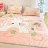 2025卡通小清新凉感丝大版乳胶凉席三件套1.5m2米冰丝凉席子直播 商品缩略图12
