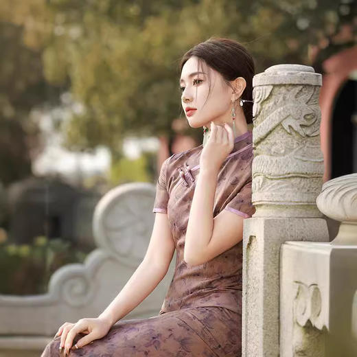 复古中国风，改良版日常可穿旗袍TX-8328 商品图3