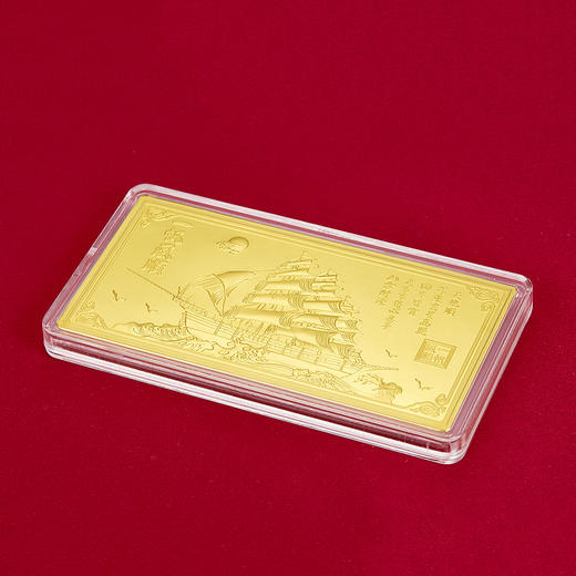【限时克减150元】【100克】足金999.9 #投资理财 一帆风顺金条100g（配亚克力盒）(YDJT00001-08)（预售产品下单后不退款不退货不换货不补差价） 商品图3