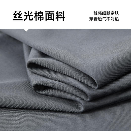 【丝光棉】【新款DPF】大依优型大码短袖T恤圆领加肥加大男装大号大码上衣男士休闲半袖夏季 商品图3