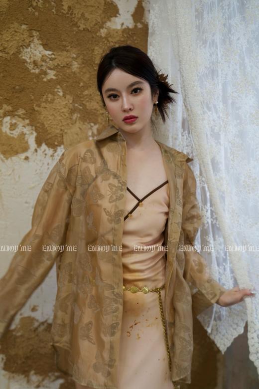 【门店同款】ENJOY夏季云敛-禅意松木琥珀吊带裙 157151181 商品图9