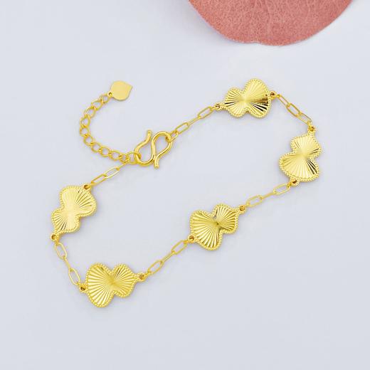 【限时克减150元】足金999.9 【精品】五车花葫芦调节手链(N080SL00264)（预售产品下单后不退款不退货不换货不补差价） 商品图1