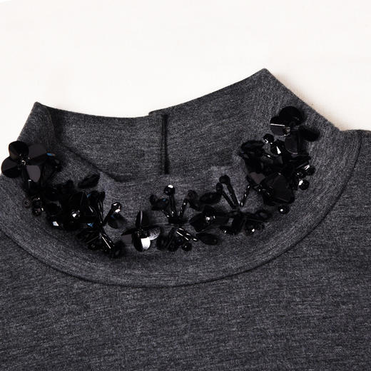 SAINT L’UCK/圣媛女装秋季中长款半高领连衣裙SA319L09 商品图3