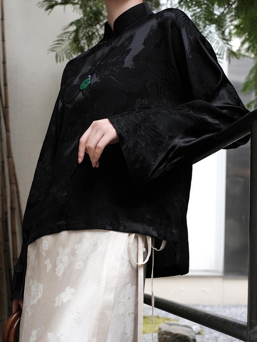 盛唐牡丹 |凤凰纹冠乐绉女上衣 商品图7