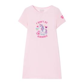 【爱心独角兽】SCHIESSER德国雅童装女童兰精莫代尔短袖睡裙3F/22532D