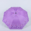 ALBB-厂家直供8骨黑胶三折伞女士蕾丝边遮阳伞太阳伞创意雨伞晴雨二 商品缩略图5