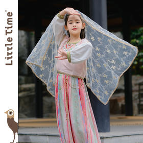 Littletime女童新中式连衣裙2024春夏海上风华套装舞蹈裙公主裙