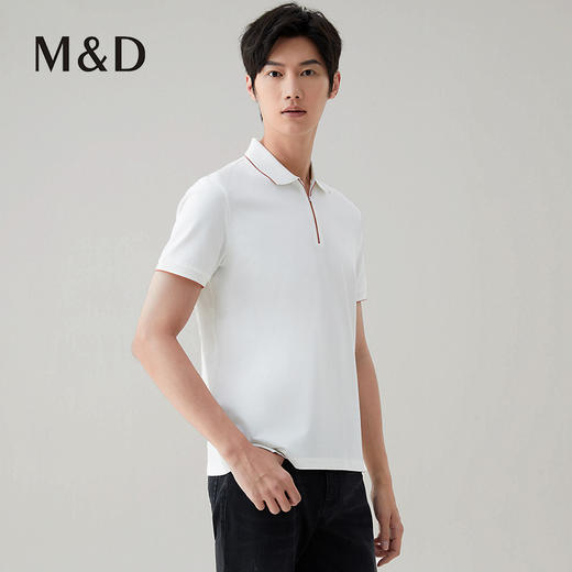 【名盾】桑蚕丝混纺POLO衫，亲肤舒适，物理抑菌MYBL22762B 商品图2