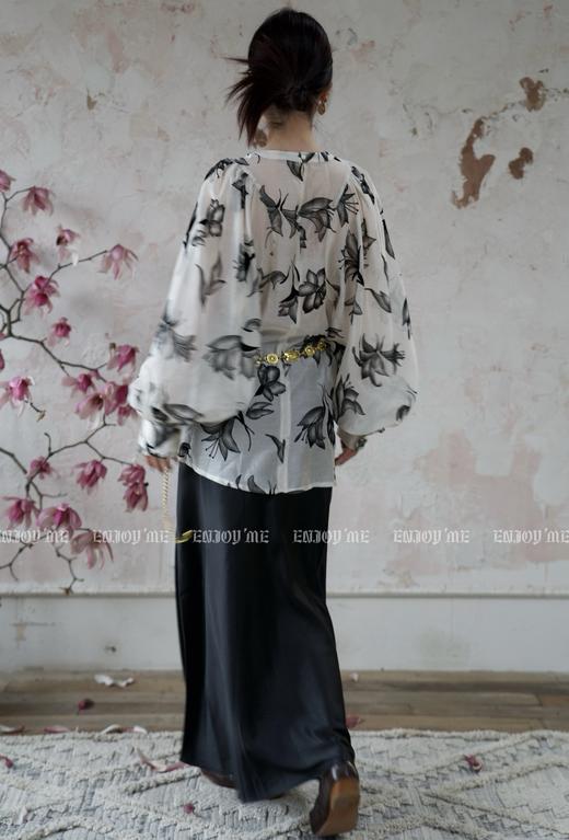 【门店同款】ENJOY春季云敛-琉璃玉面花纹半裙 157101926 商品图10