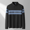 【色织撞色条】罗蒙男士春秋经典polo衫男长袖百搭长袖t恤男士polo衫 商品缩略图3