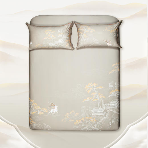 多喜爱山海经 60S贡缎长绒棉四件套 云深之处cs 商品图1