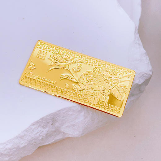 【限时克减150元】【10克】足金999.9 #投资理财 花开富贵金条10g（配亚克力盒）(YDJT00008-04)（预售产品下单后不退款不退货不换货不补差价） 商品图3