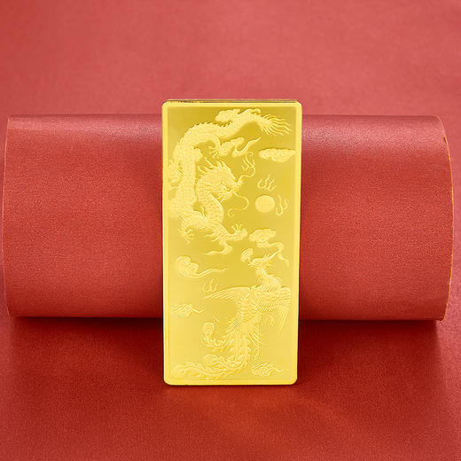 【限时克减150元】【100克】足金999.9 龙凤呈祥100g金条（配亚克力盒）(YDJT00045-03)（预售产品下单后不退款不退货不换货不补差价） 商品图1