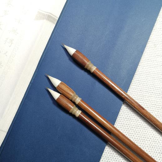 【牛斗檀杆.缠纸鸡距】含墨饱满 书写手感甚佳 不分叉 回锋聚锋好 商品图7