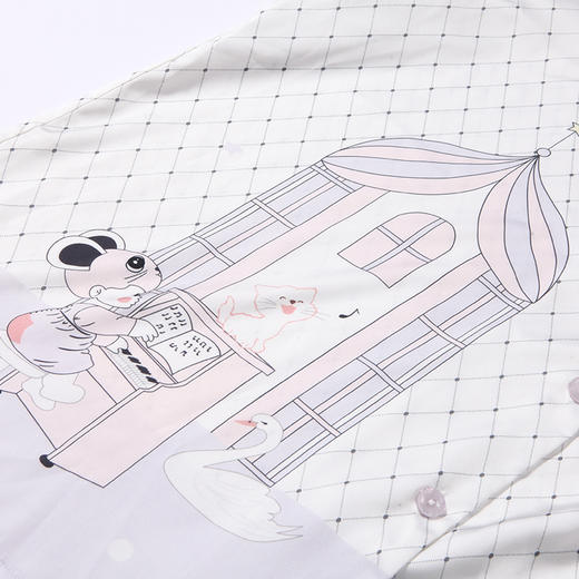 都市丽人生活家居春夏睡衣女冰雪丝印花家居服薄款短袖短裤女士丝质套装LH41D7 商品图10