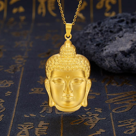 【限时克减150元】足金999 #祈福 古法空心福字佛头吊坠（不含链）(YGFDZ00250-1)（预售产品下单后不退款不退货不换货不补差价）（预售产品下单后不退款不退货不换货不补差价） 商品图0